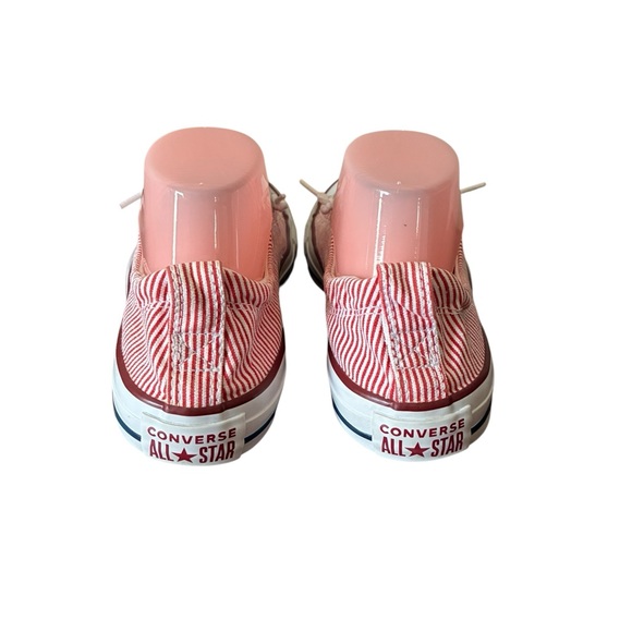 Converse Red and White Striped Sneakers - Picture 10 of 13